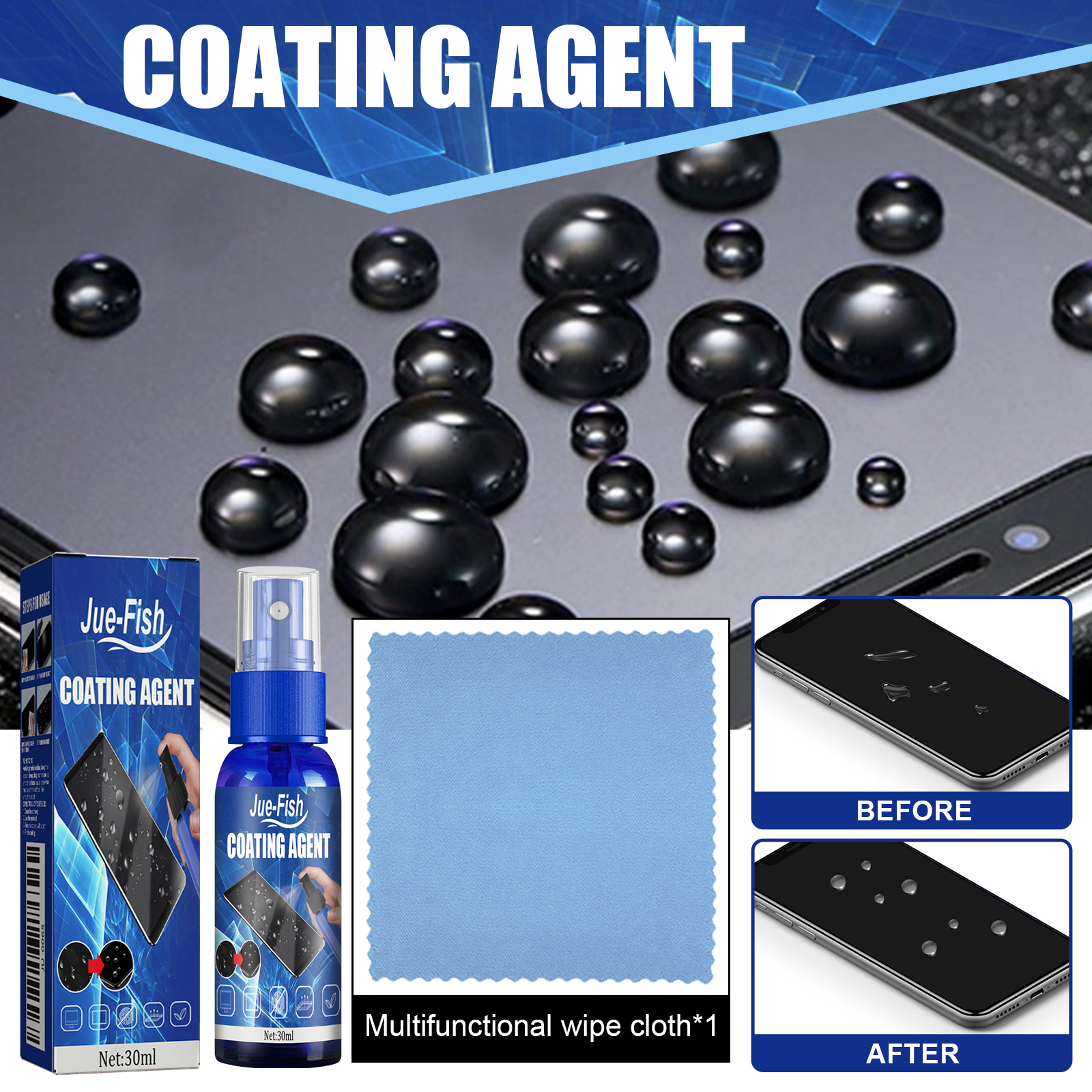 Screen Coating Agent, Smartpho - مراجعة Oleophobic Coating Spray وسعره