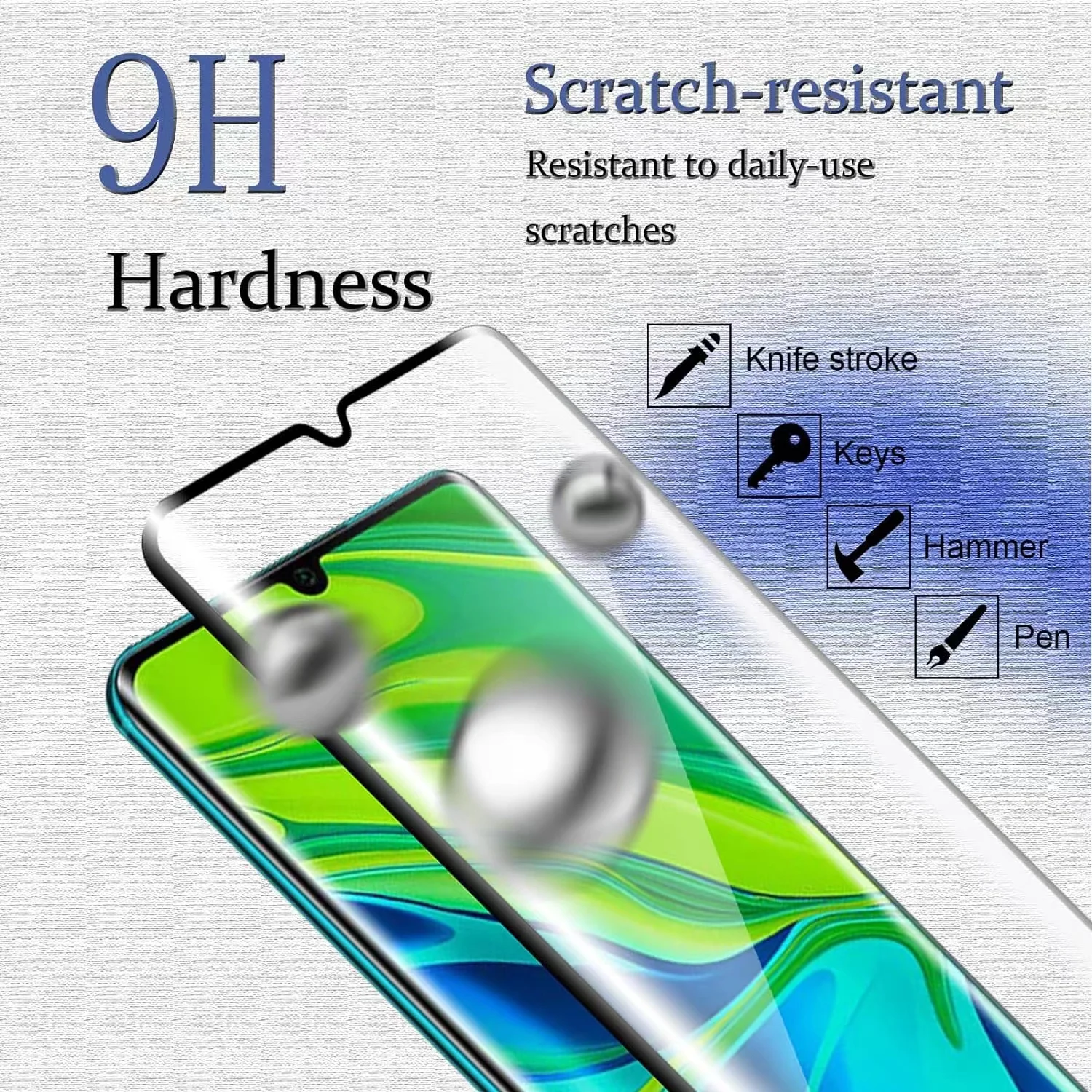 6IN1 For Xiaomi Mi 10 Glass Mi - مراجعة Curved Edge Screen وسعره