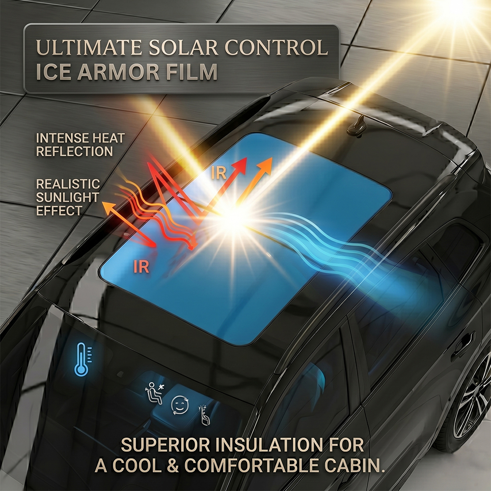 TPU PPF 7.5mil Car Sunroof Pro - مراجعة Anti Blue Light Film وسعره