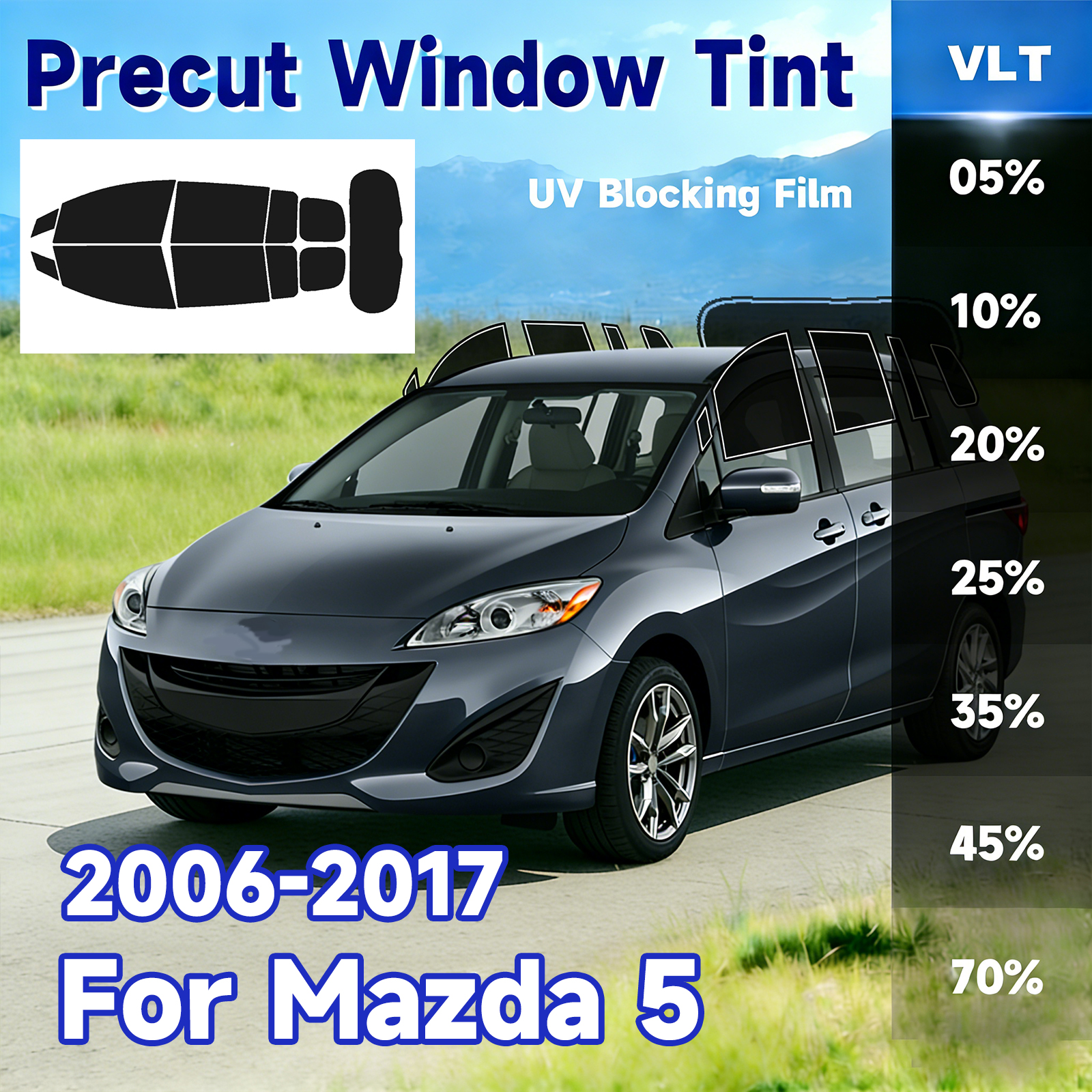 Precut Window Tint Car for Maz - مراجعة Privacy Screen Protector وسعره