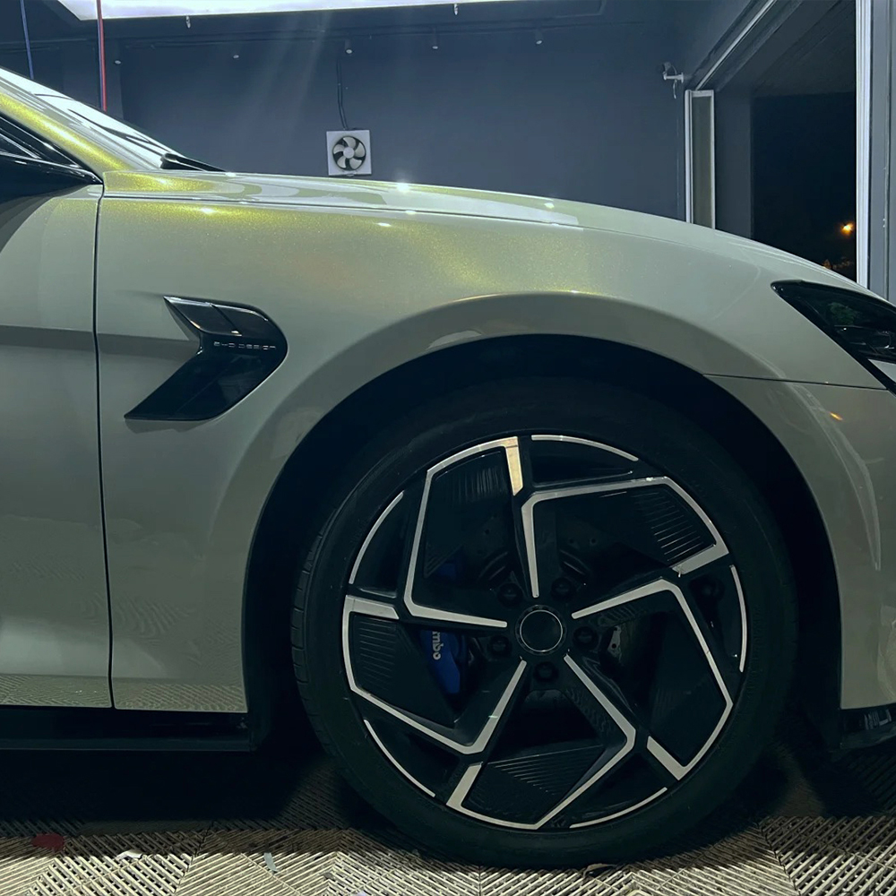 Car Vinyl Wrap Film Mica Green - مراجعة Air Bubble Remover وسعره