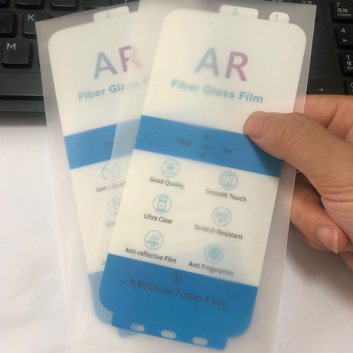 2Pcs AR Anti-Reflection PET Fi - مراجعة Screen Alignment Tool وسعره