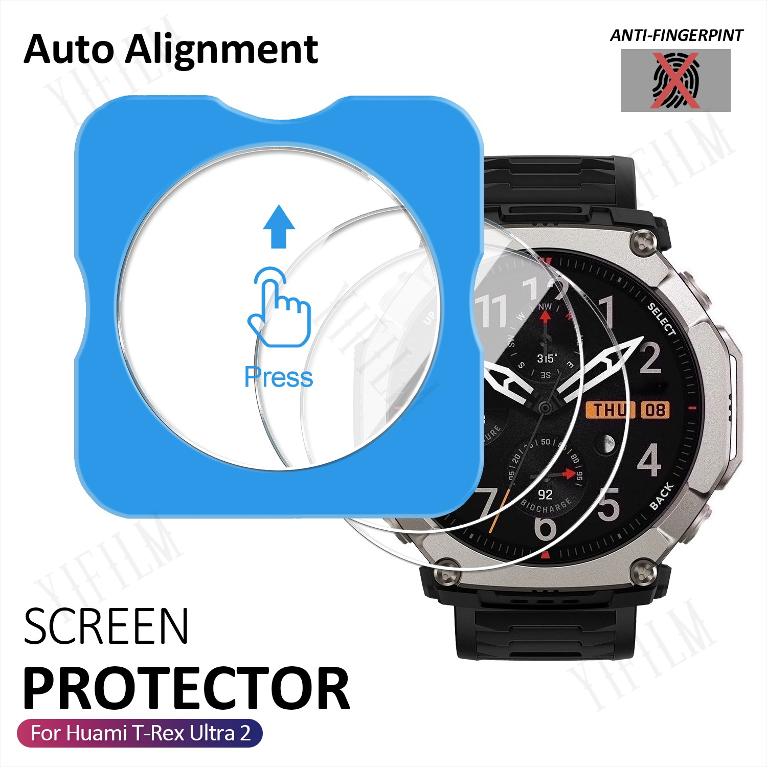 For Huami T-Rex Ultra 2 Screen - مراجعة Glass Protector Auto وسعره