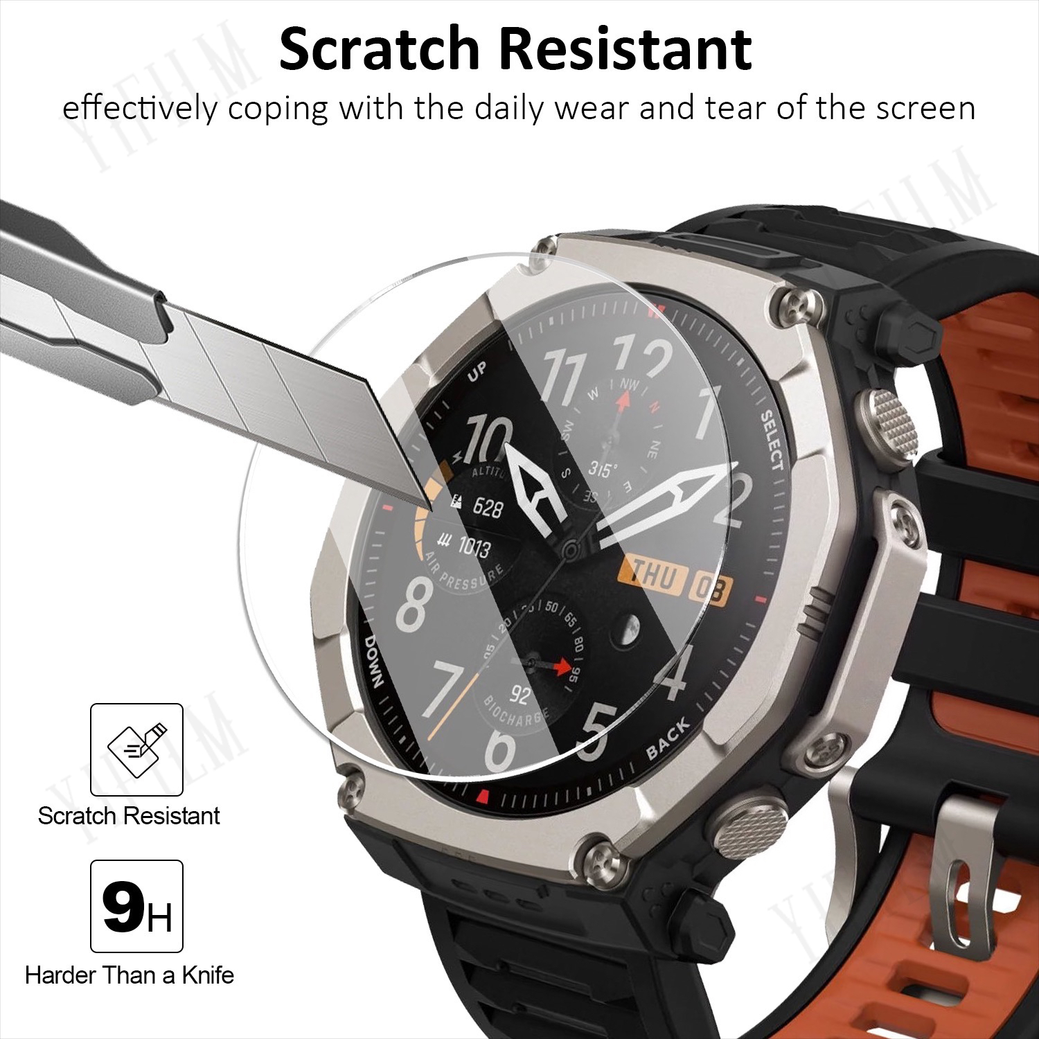 For Huami T-Rex Ultra 2 Screen - مراجعة Glass Protector Auto وسعره