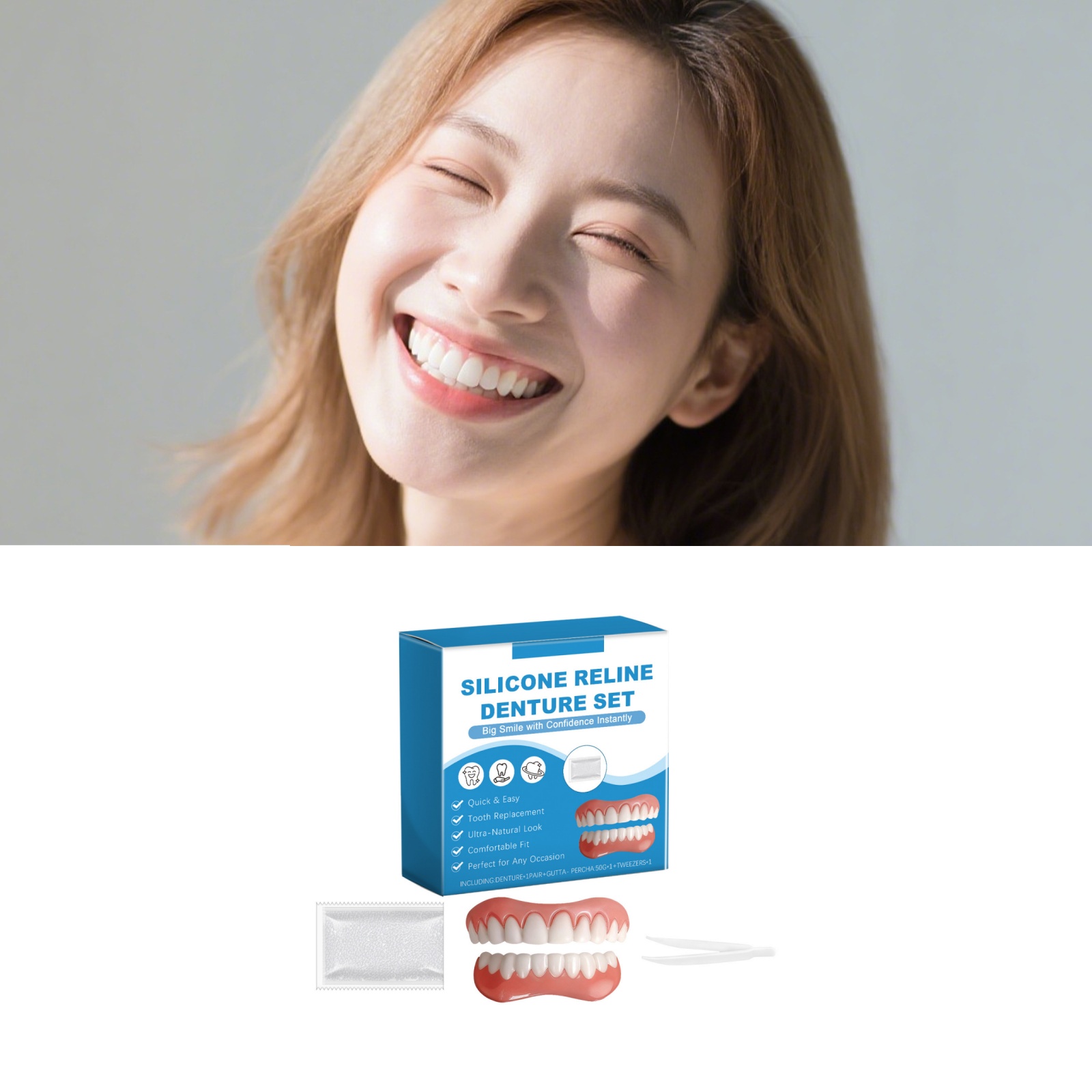 Denture Full Set Over Gums Kit - مراجعة Full Cover Adhesive وسعره