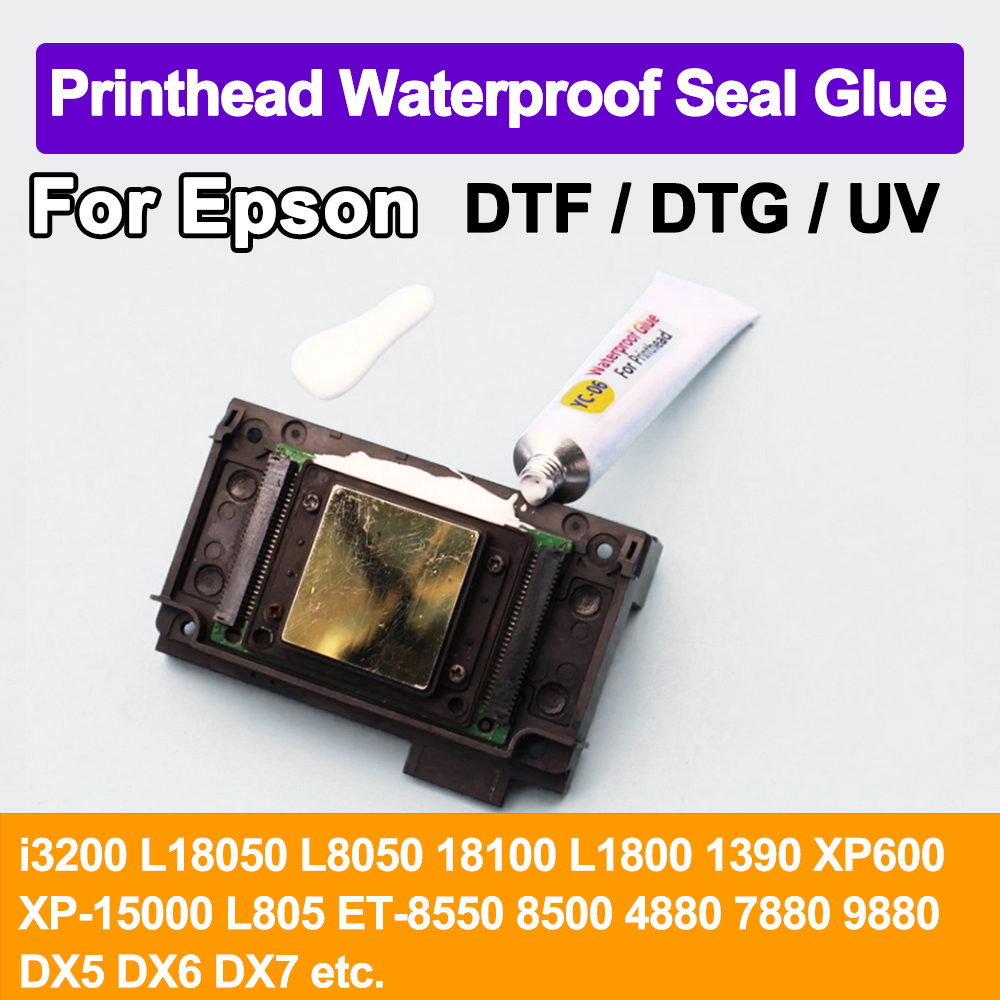 Waterproof Seal Glue XP600 i32 - مراجعة Liquid Uv Glue Kit وسعره