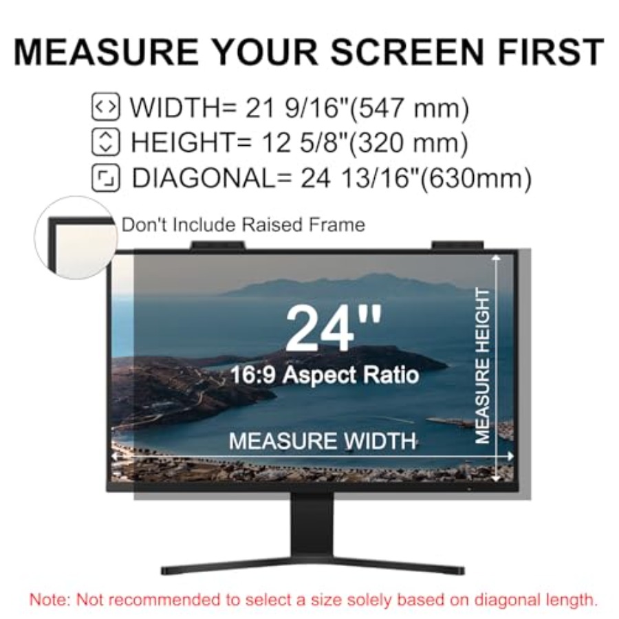[2-Pack] 24 Inch Privacy Scree - مراجعة Privacy Filter 2Pack وسعره