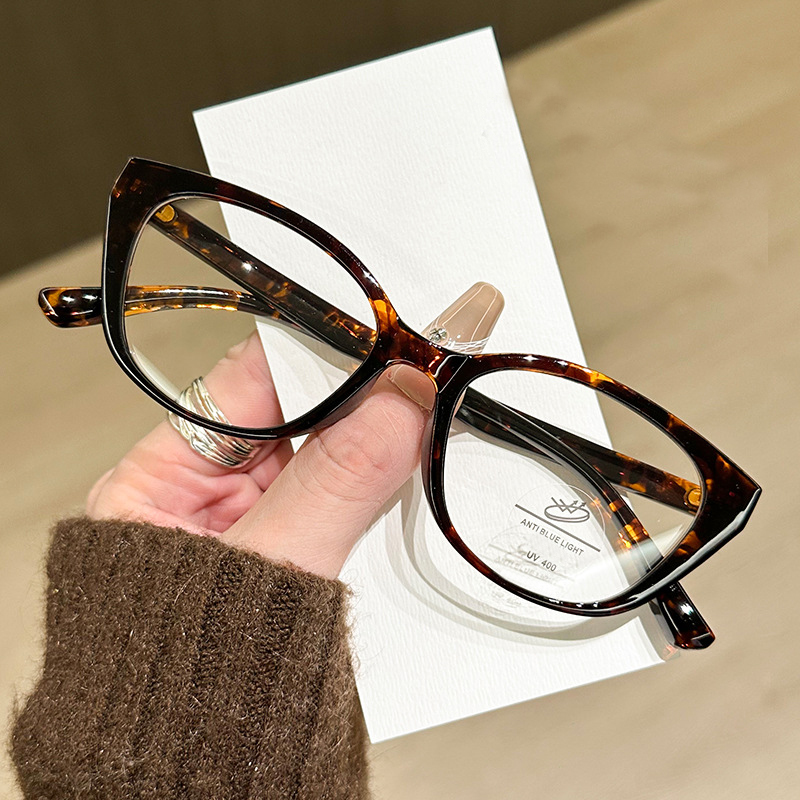 New Hot Girl Tr90 Cat Eye Myop - مراجعة Anti Blue Light Film وسعره