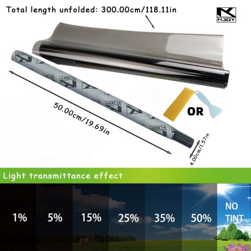 3Mx50CM VLT Black Car Window F - مراجعة Glass Protector Auto وسعره