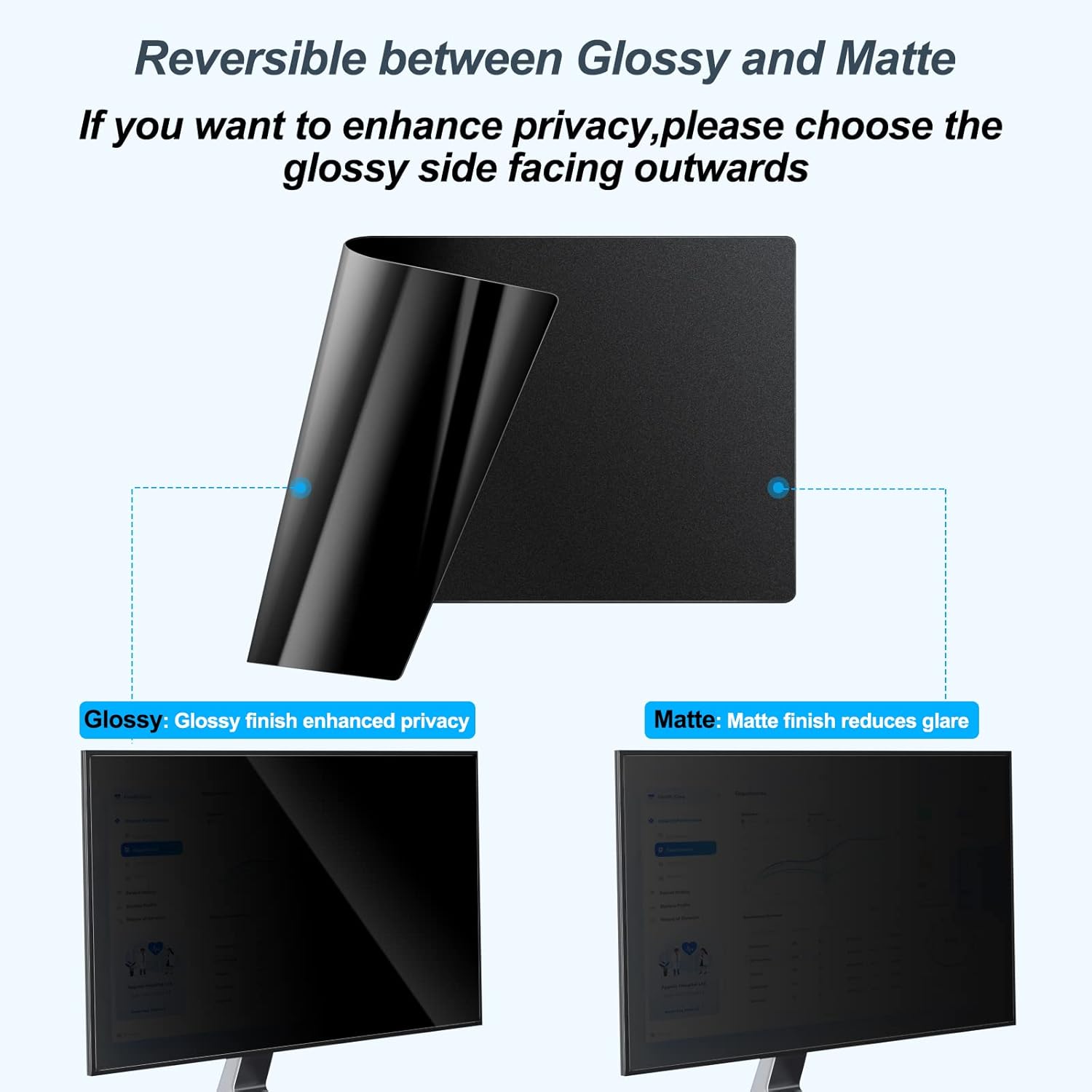2 Pack 24 Inch Computer Privac - مراجعة Privacy Filter 2Pack وسعره