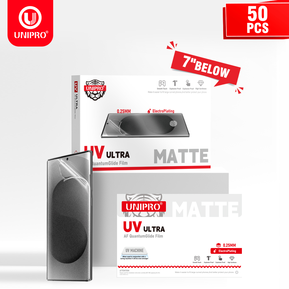 UNIPRO 250um HD MATTE UV Fiber - مراجعة Screen Protector Cutter وسعره