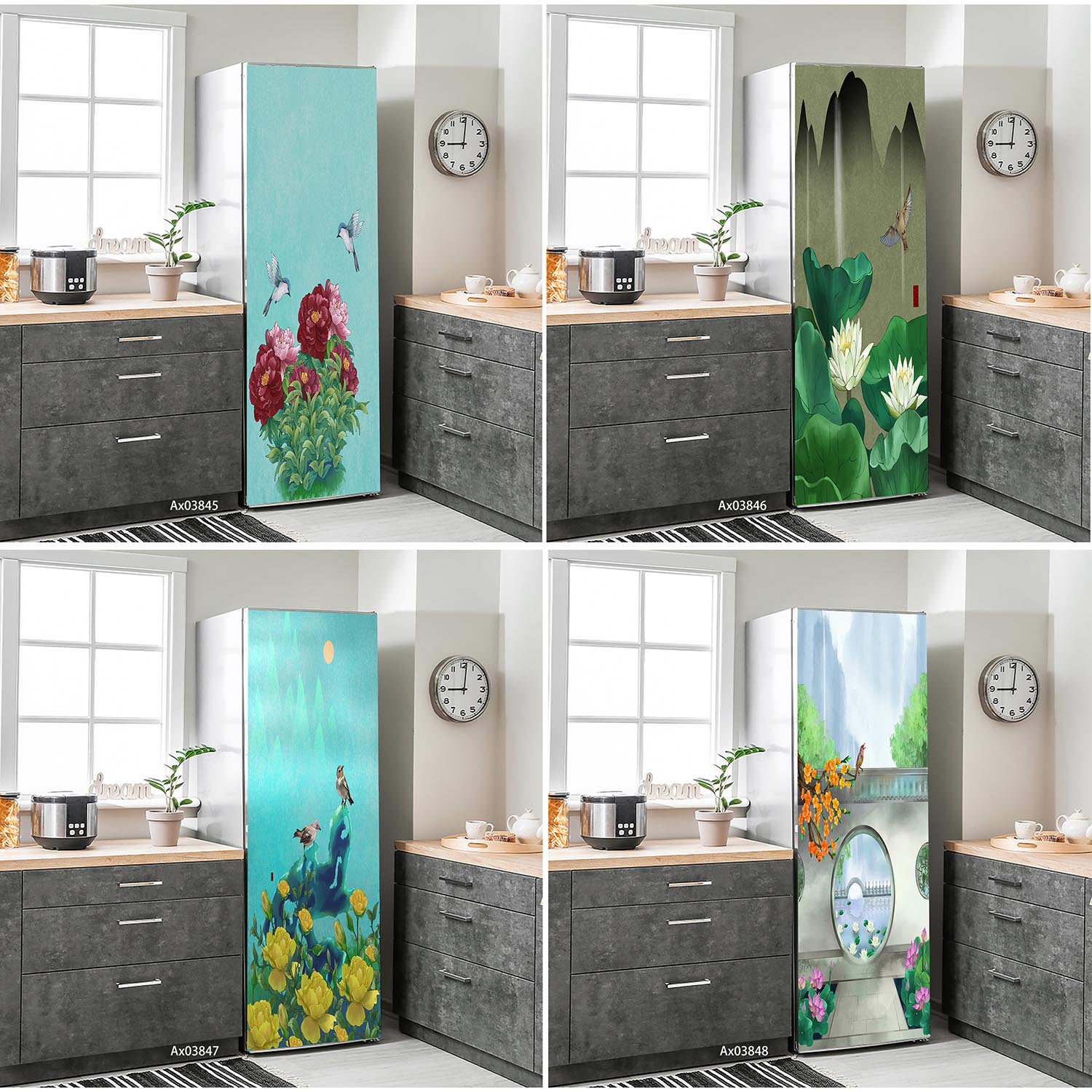 Zen Garden View Fridge Sticker - مراجعة Full Cover Adhesive وسعره
