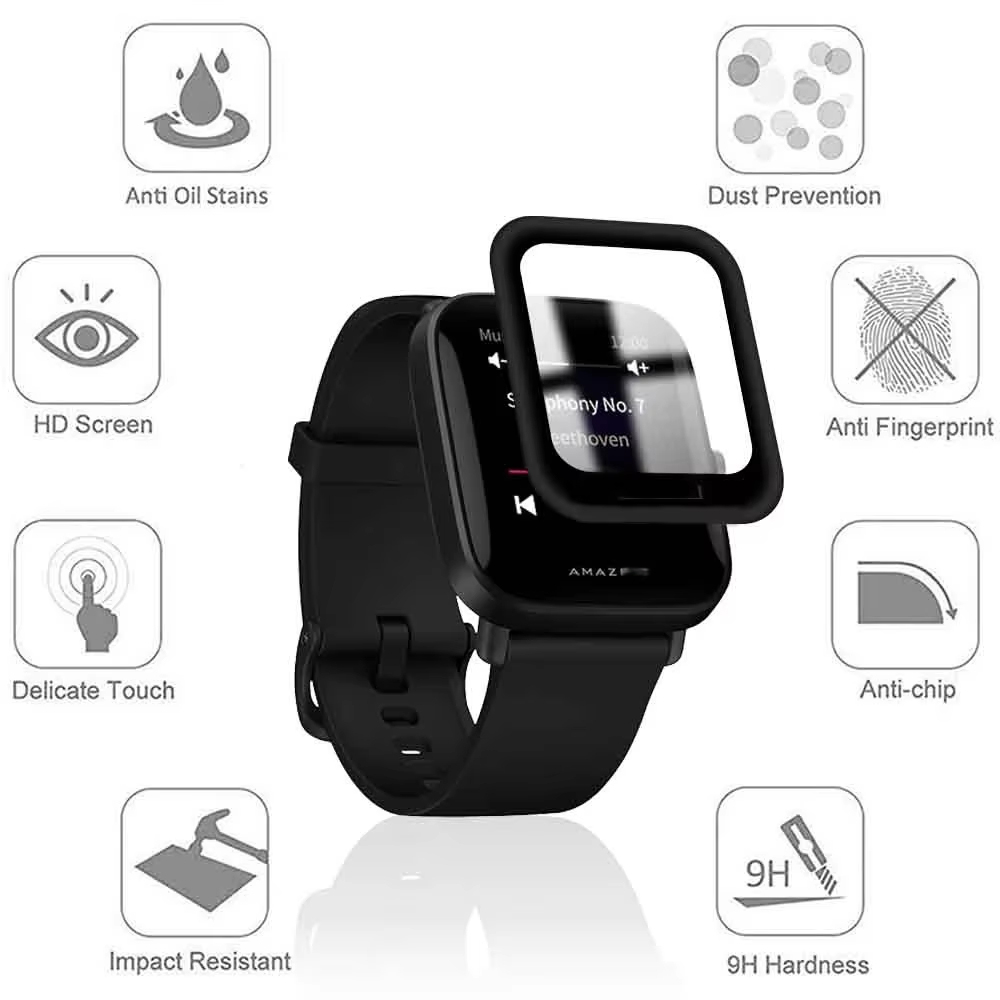 1-6 PCS Screen Protector Film  - مراجعة Curved Edge Screen وسعره