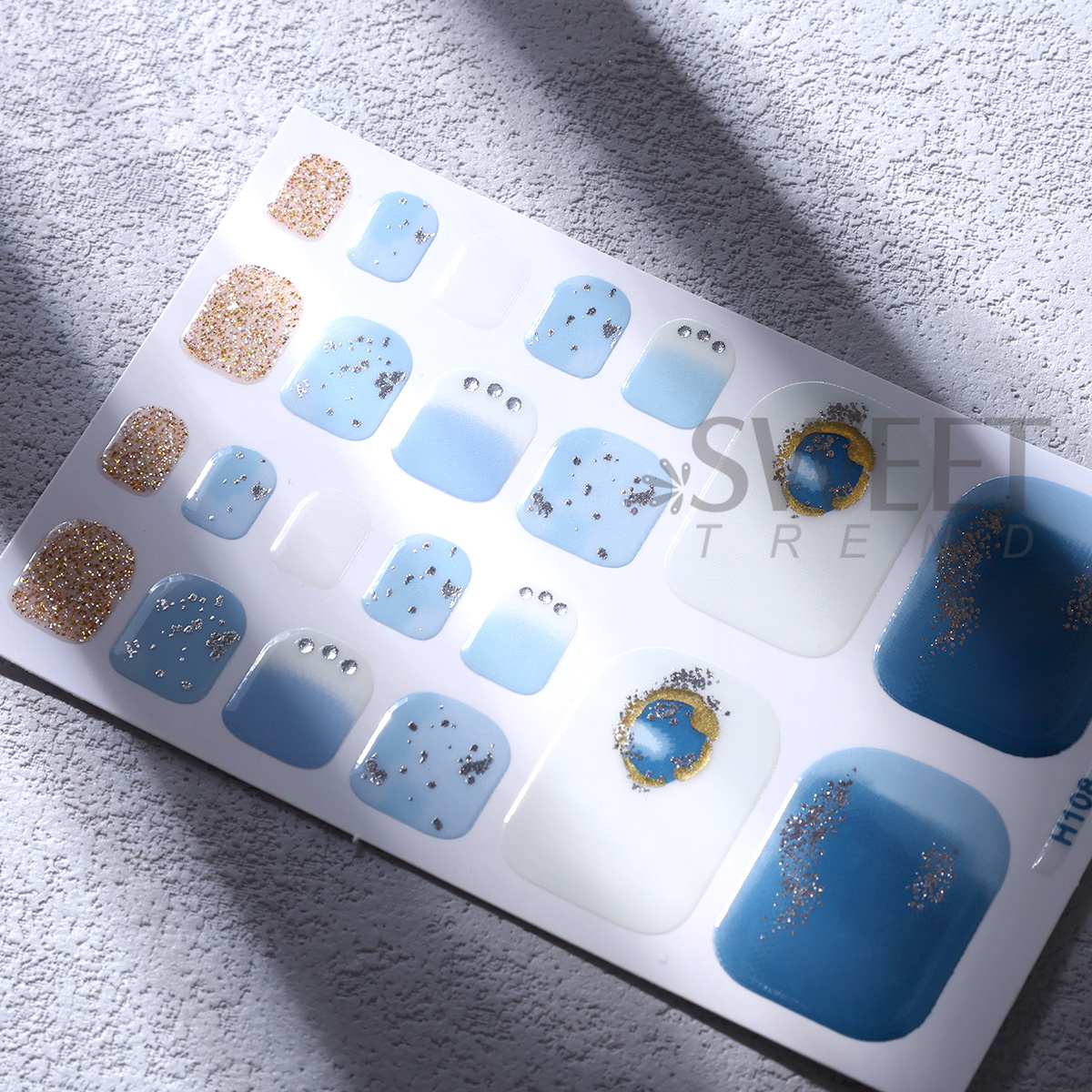 5pcs Elegant Rhinestone Design - مراجعة Full Cover Adhesive وسعره