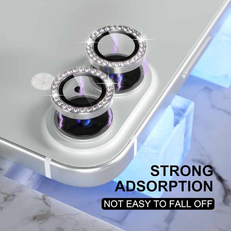 Glitter Camera Lens Protector  - مراجعة Tempered Glass Screen 9H وسعره