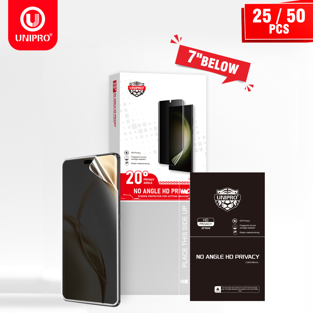 UNIPRO 25 50Pcs Anti Peep Film - مراجعة Screen Protector Cutter وسعره