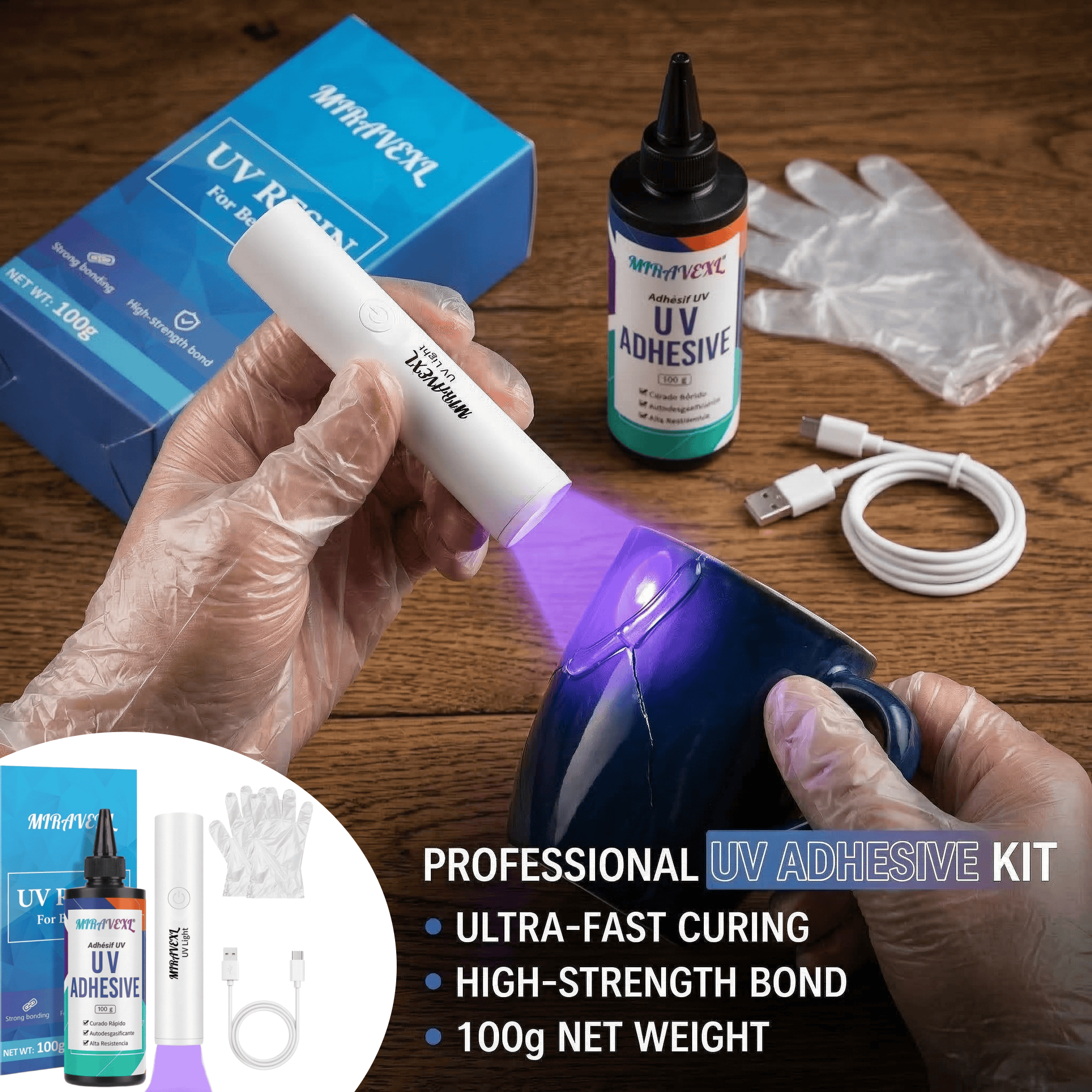 Upgraded UV Resin Kit with USB - مراجعة Liquid Uv Glue Kit وسعره