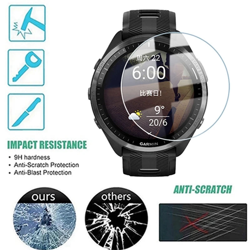 Tempered Glass For Garmin Fore - مراجعة Tempered Glass Screen 9H وسعره