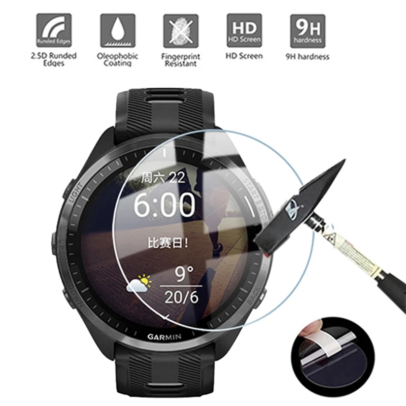 Tempered Glass For Garmin Fore - مراجعة Tempered Glass Screen 9H وسعره