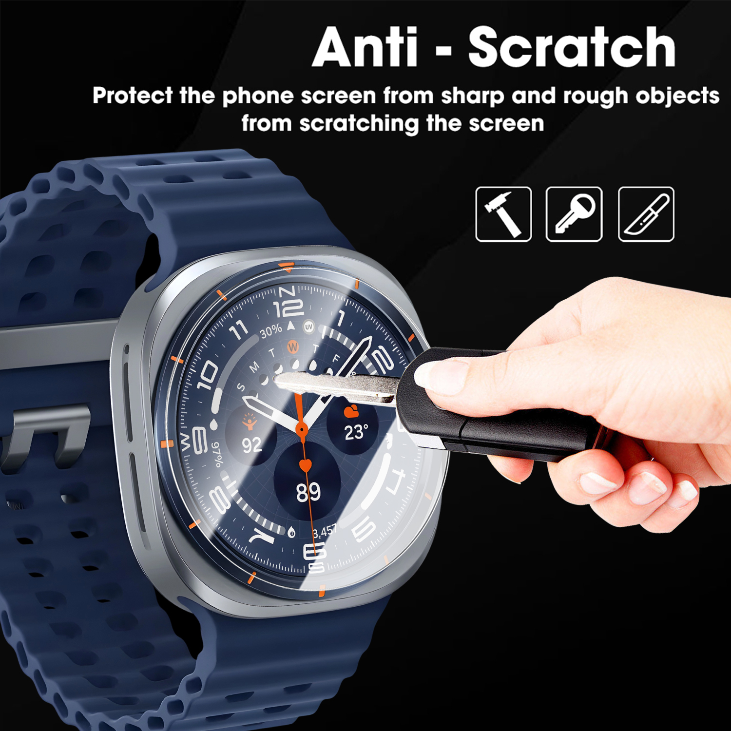 For Samsung Galaxy Watch Ultra - مراجعة Glass Protector Auto وسعره
