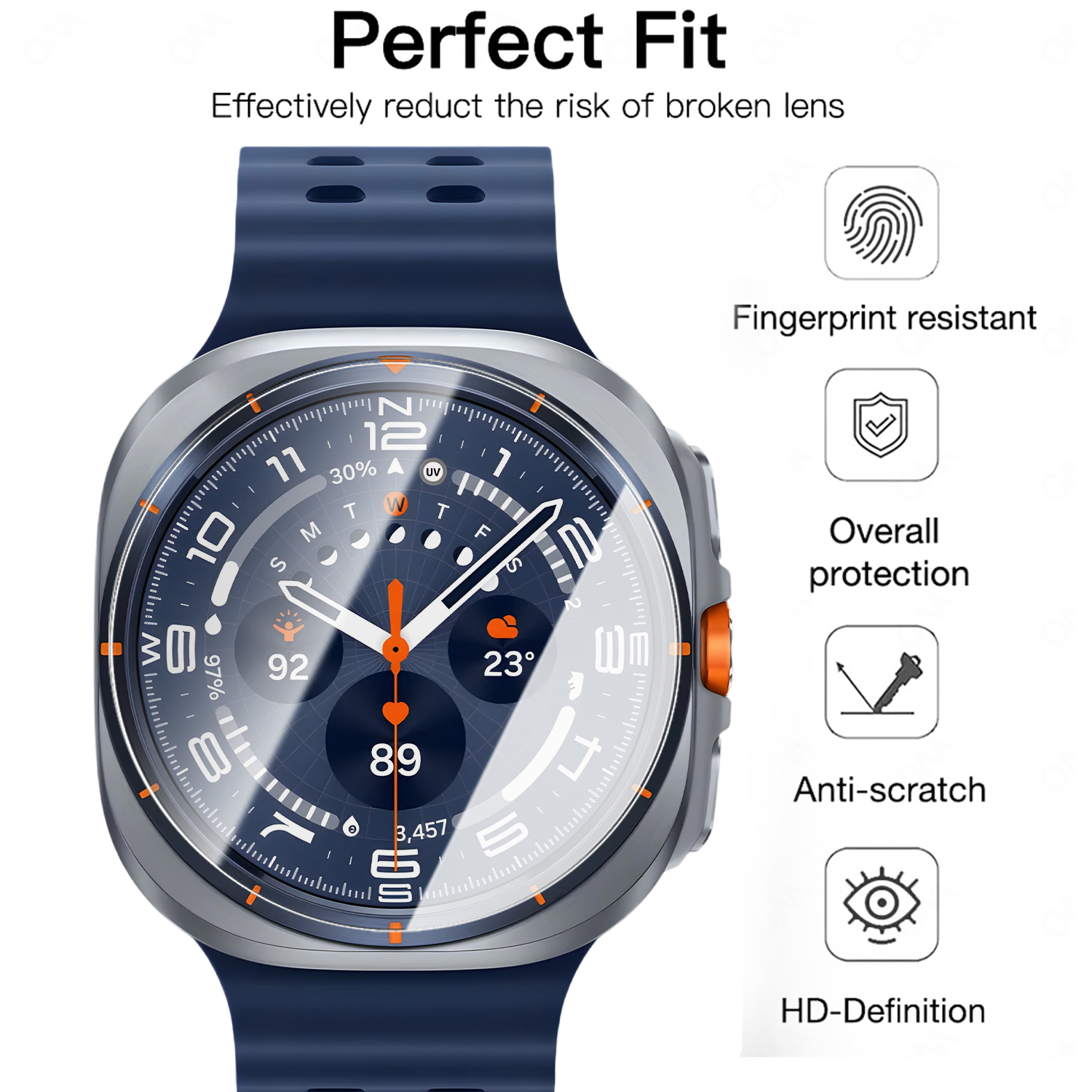 For Samsung Galaxy Watch Ultra - مراجعة Glass Protector Auto وسعره