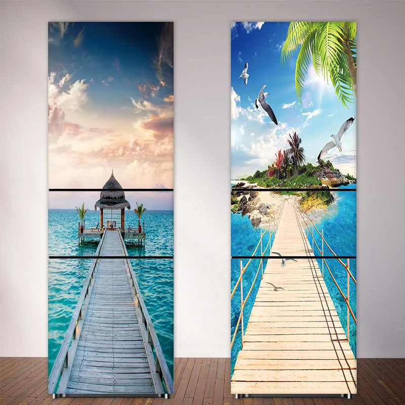 Seaside Beach Fridge Sticker F - مراجعة Full Cover Adhesive وسعره
