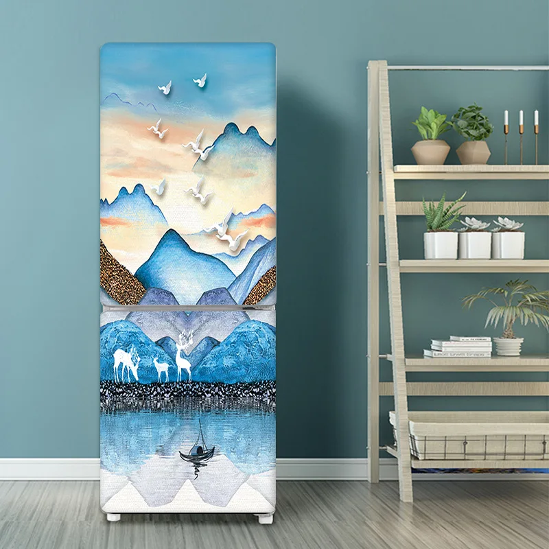 Seaside Beach Fridge Sticker F - مراجعة Full Cover Adhesive وسعره