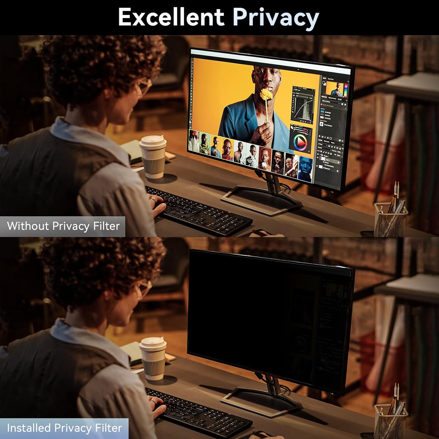 [2 Pack]32 Inch Computer Priva - مراجعة Privacy Filter 2Pack وسعره