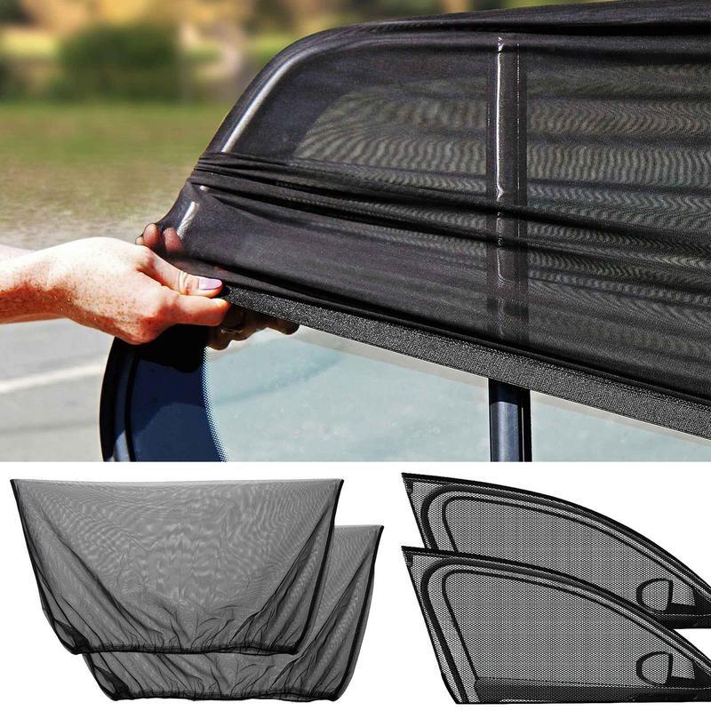 2/4PCS Car Sunshade Anti-mosqu - مراجعة Glass Protector Auto وسعره