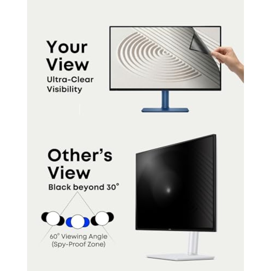 2-Pack 27 Inch Computer Privac - مراجعة Privacy Filter 2Pack وسعره