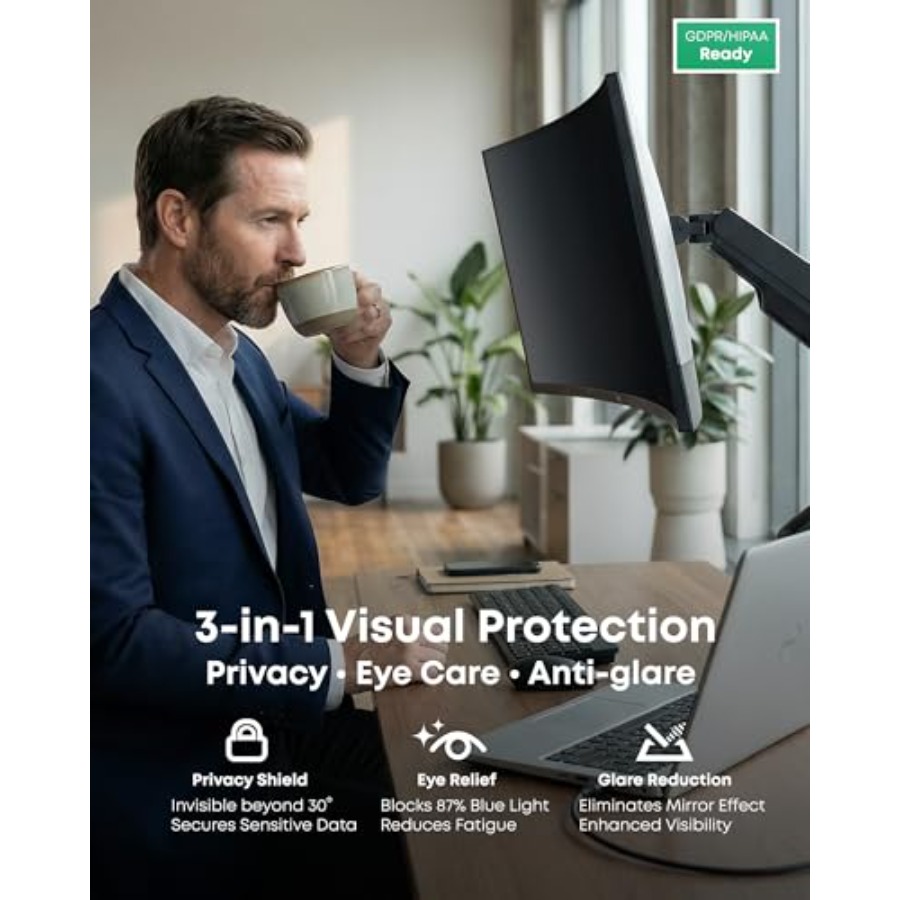 2-Pack 27 Inch Computer Privac - مراجعة Privacy Filter 2Pack وسعره