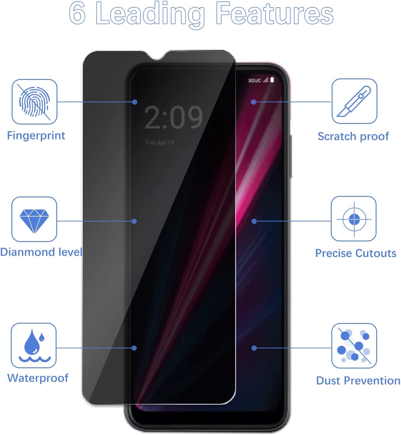 [2 Pack]Fit TCL 40 SE Privacy  - مراجعة Privacy Filter 2Pack وسعره