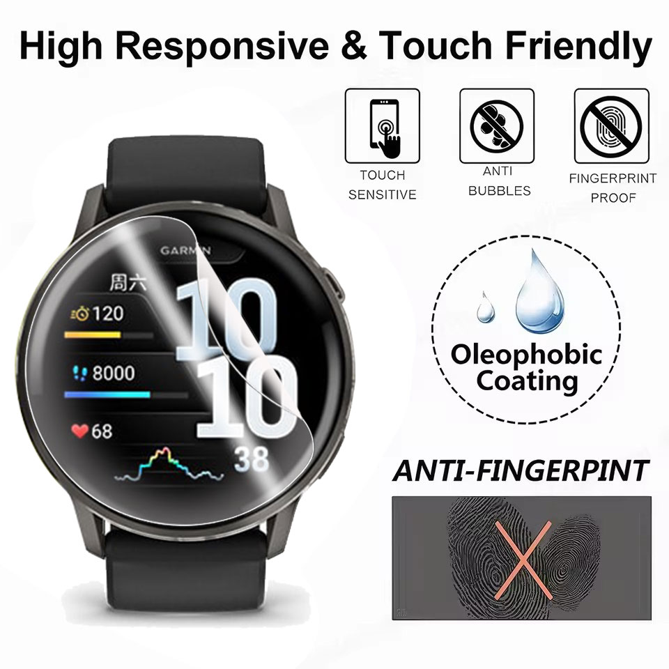 Soft Hydrogel Film For Garmin  - مراجعة Hydrogel Screen Protector وسعره