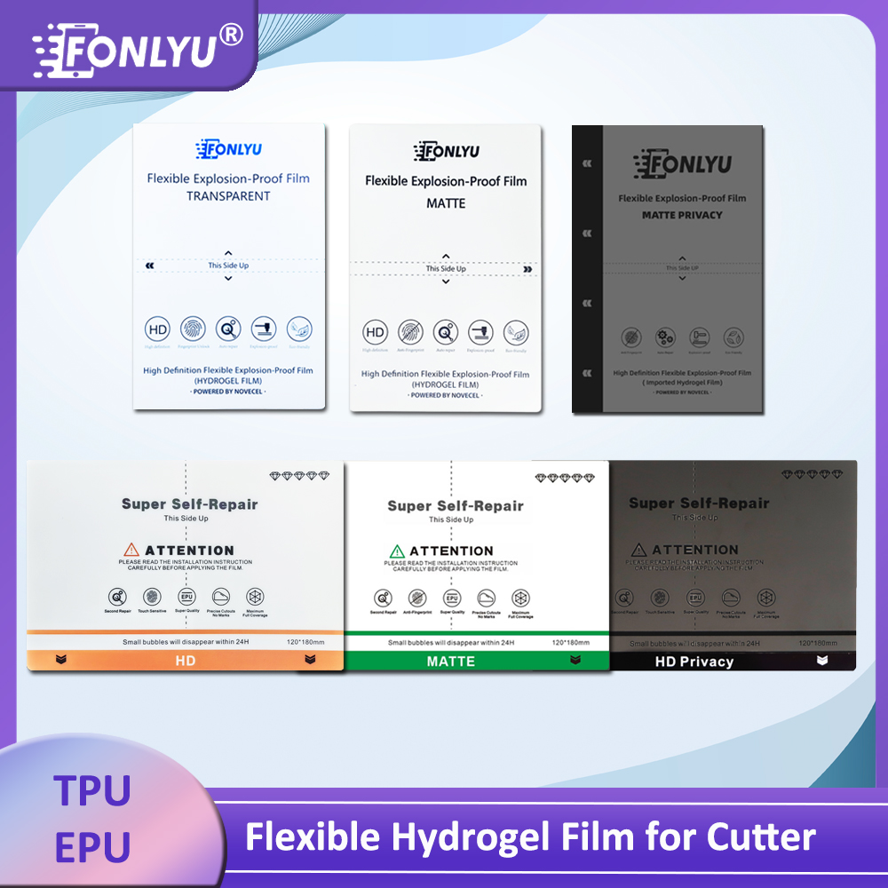 FONLYU 50pc Universal HD Matte - مراجعة Screen Protector Cutter وسعره