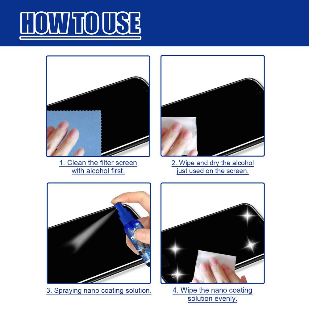 Liquid Screen Protector Spray  - مراجعة Oleophobic Coating Spray وسعره