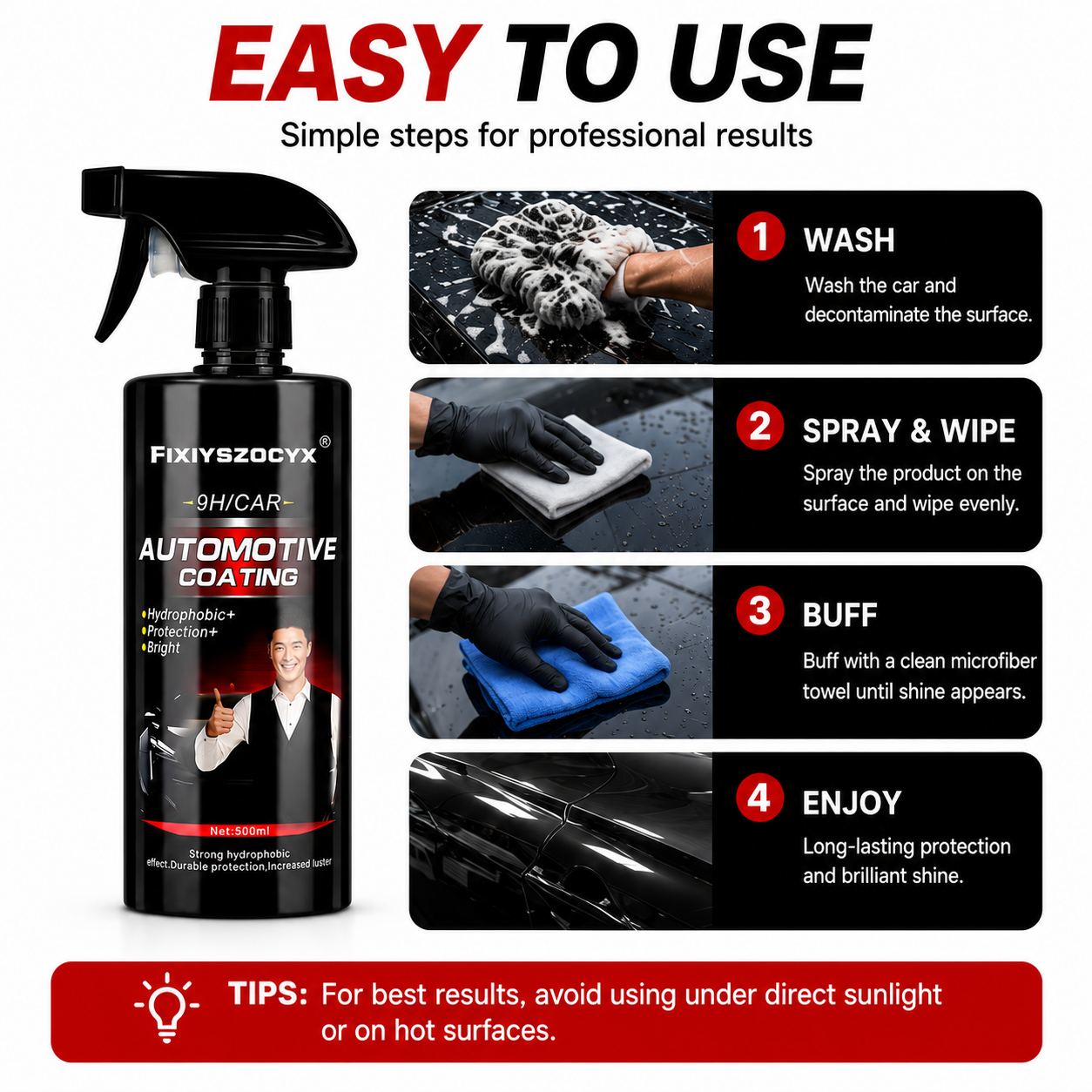 Ceramics for Cars Coating 500M - مراجعة Nano Liquid Coating وسعره