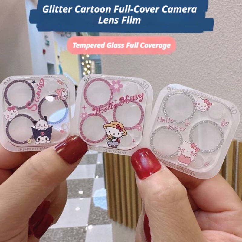 Sanrio Hello Kitty Kuromi Glit - مراجعة Tempered Glass Screen 9H وسعره
