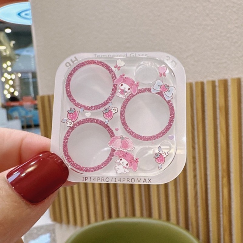 Sanrio Hello Kitty Kuromi Glit - مراجعة Tempered Glass Screen 9H وسعره