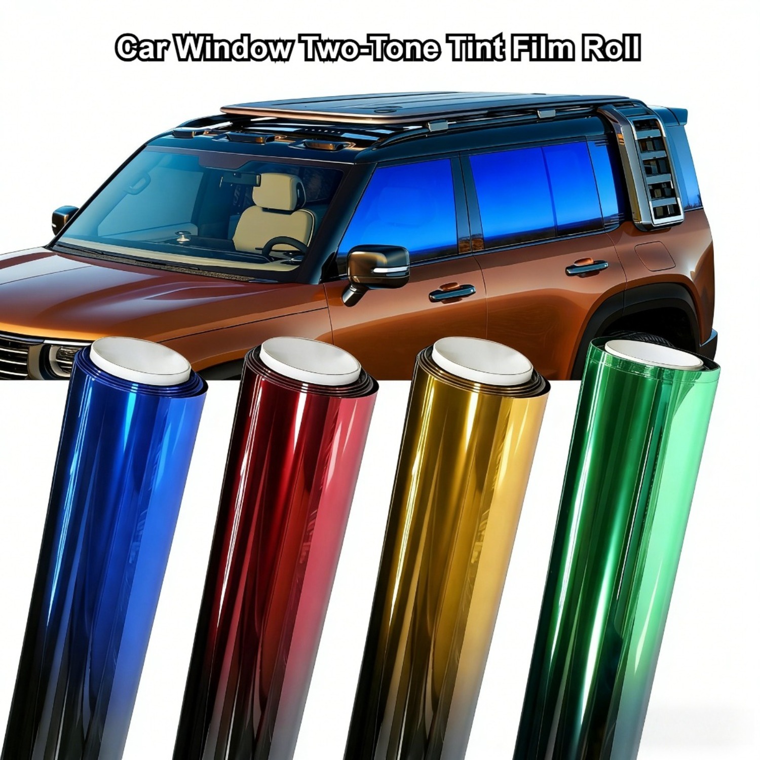 50x300cm Car Window Two-Tone T - مراجعة Privacy Screen Protector وسعره