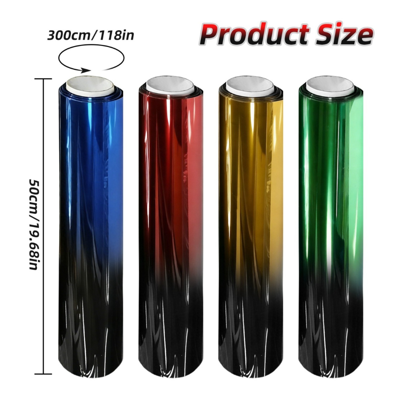 50x300cm Car Window Two-Tone T - مراجعة Privacy Screen Protector وسعره