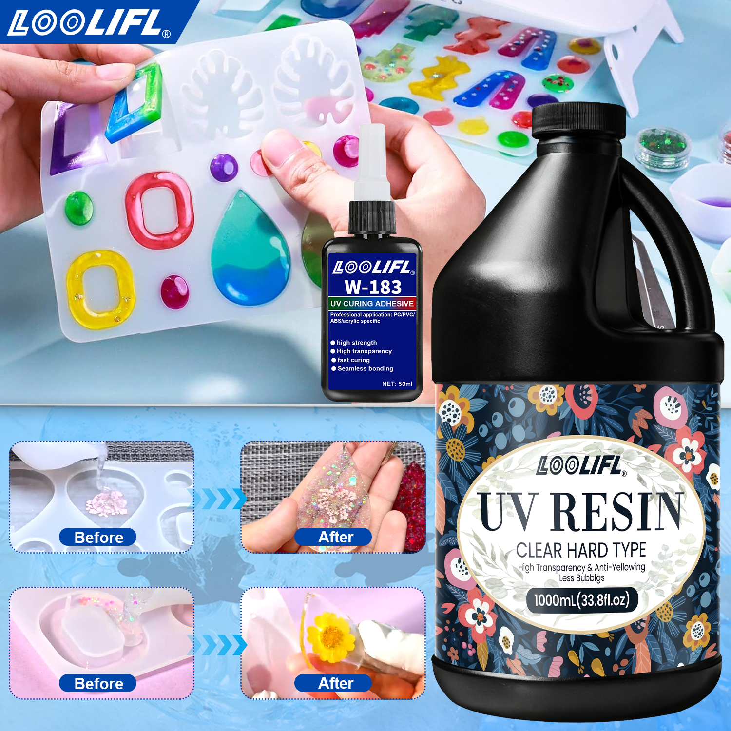 Hot Sell UV Hard Resin Adhesiv - مراجعة Liquid Uv Glue Kit وسعره