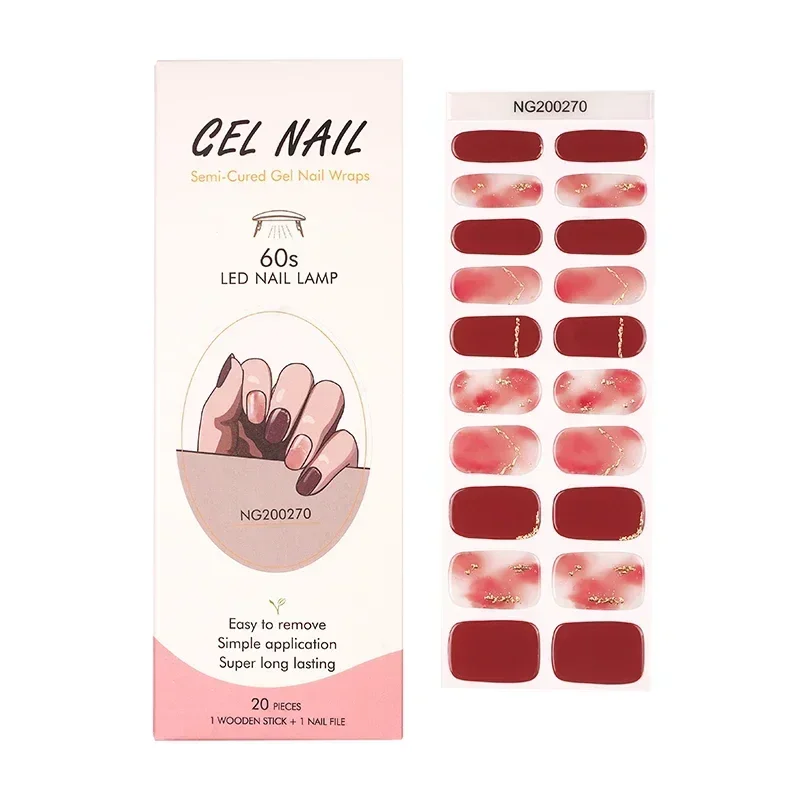 Semi-Cured Gel Nail Strips Pat - مراجعة Full Cover Adhesive وسعره