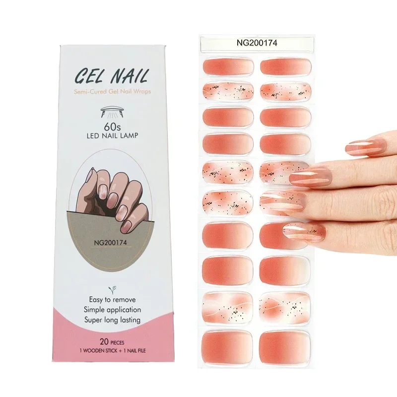 Semi-Cured Gel Nail Strips Pat - مراجعة Full Cover Adhesive وسعره