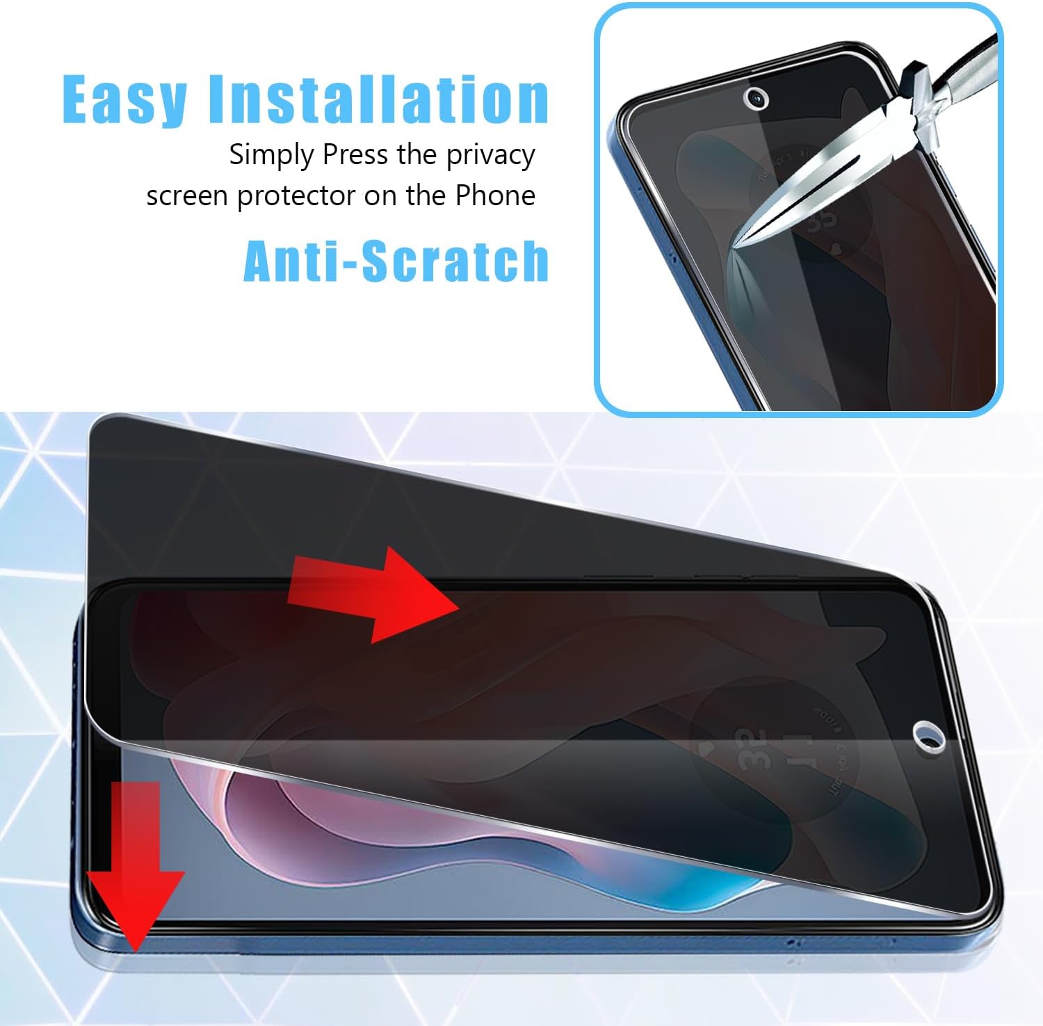 2 PACK Privacy Filter Tempered - مراجعة Privacy Filter 2Pack وسعره