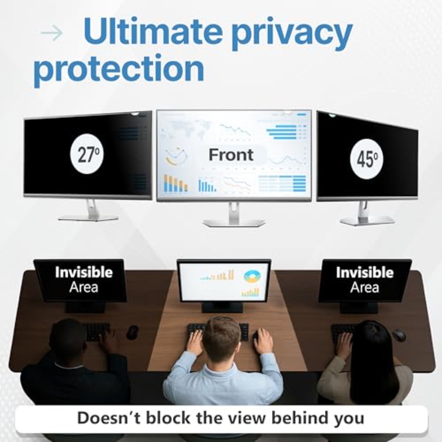 2 Pack 22 Inch 16:9 Privacy Sc - مراجعة Privacy Filter 2Pack وسعره