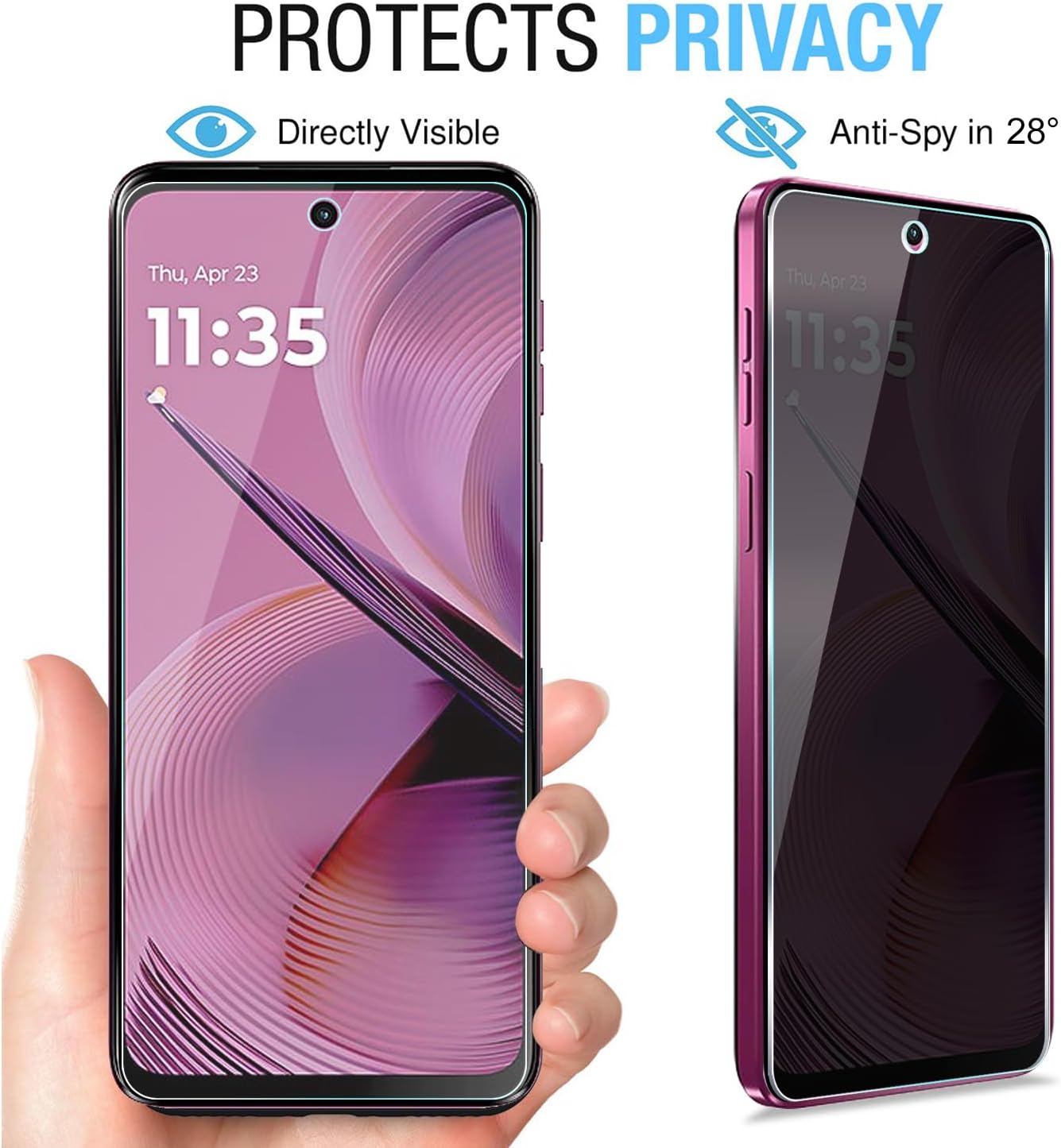 [2 Pack] For Moto G 5G 2025 Pr - مراجعة Privacy Filter 2Pack وسعره