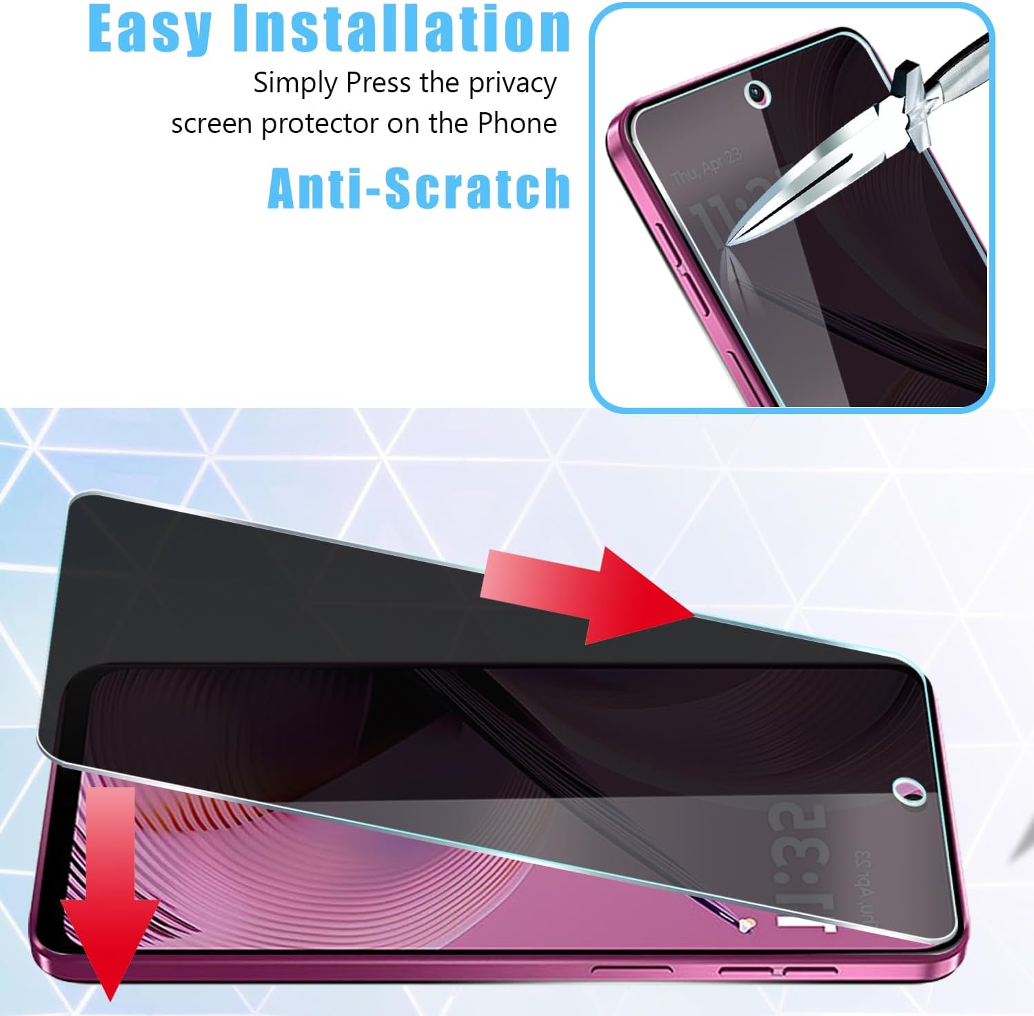 [2 Pack] For Moto G 5G 2025 Pr - مراجعة Privacy Filter 2Pack وسعره