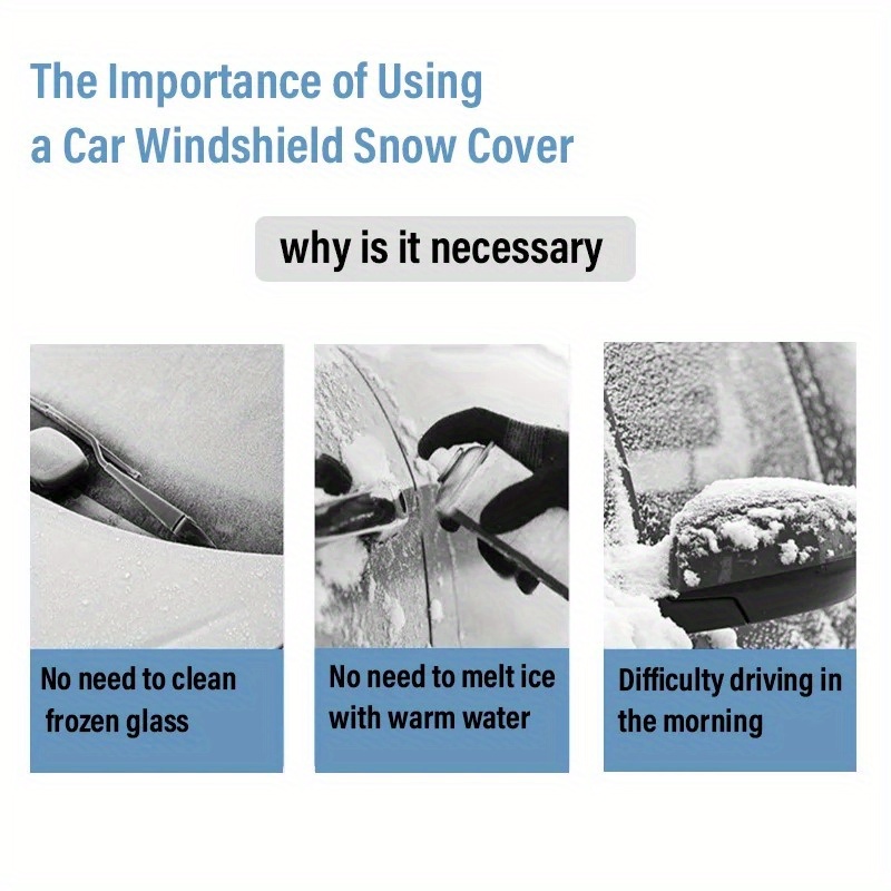 Car Windshield Snow Shield Cov - مراجعة Glass Protector Auto وسعره