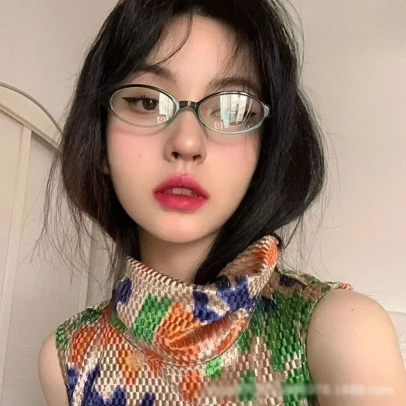 Retro Oval Glasses Women Girls - مراجعة Anti Blue Light Film وسعره