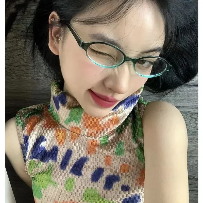 Retro Oval Glasses Women Girls - مراجعة Anti Blue Light Film وسعره
